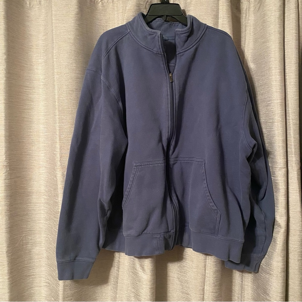 LL Bean Zip-up Jacket Men XXL Adult, traditional fit, blue